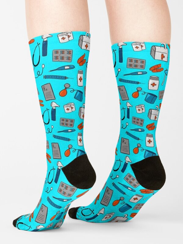 Socken mit Muster für medizinische Geräte Socken mit Druck warme Socken Socken Frauen Männer