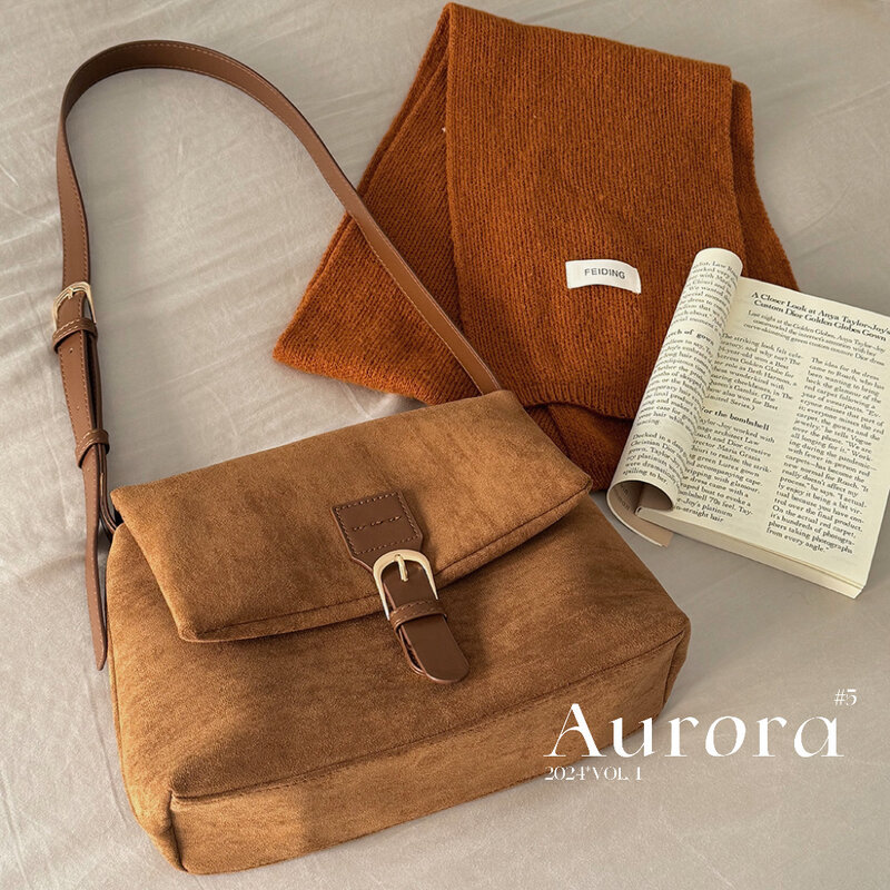 CGCBAG-حقيبة حمل كلاسيكية للنساء ، جلد Nubuck ، حقيبة مربعة ، حقيبة كتف بسيطة للتنقل ، جودة عالية ، علامة تجارية فاخرة ، أنثى ، مصمم