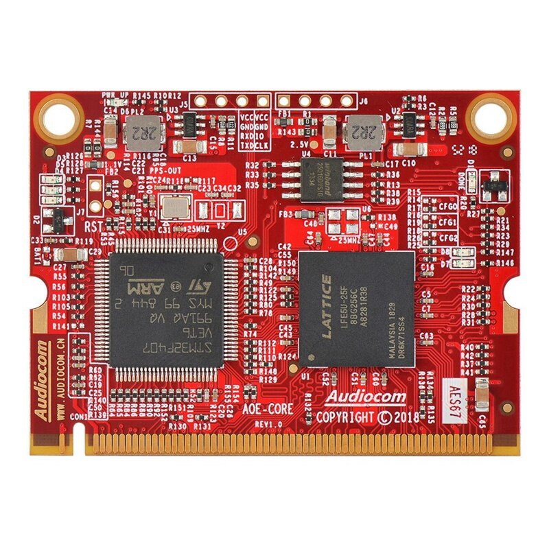 Аудио сетевой модуль AES67 1 шт., красный ПК + металлический 32X32 Audiocom для Dante