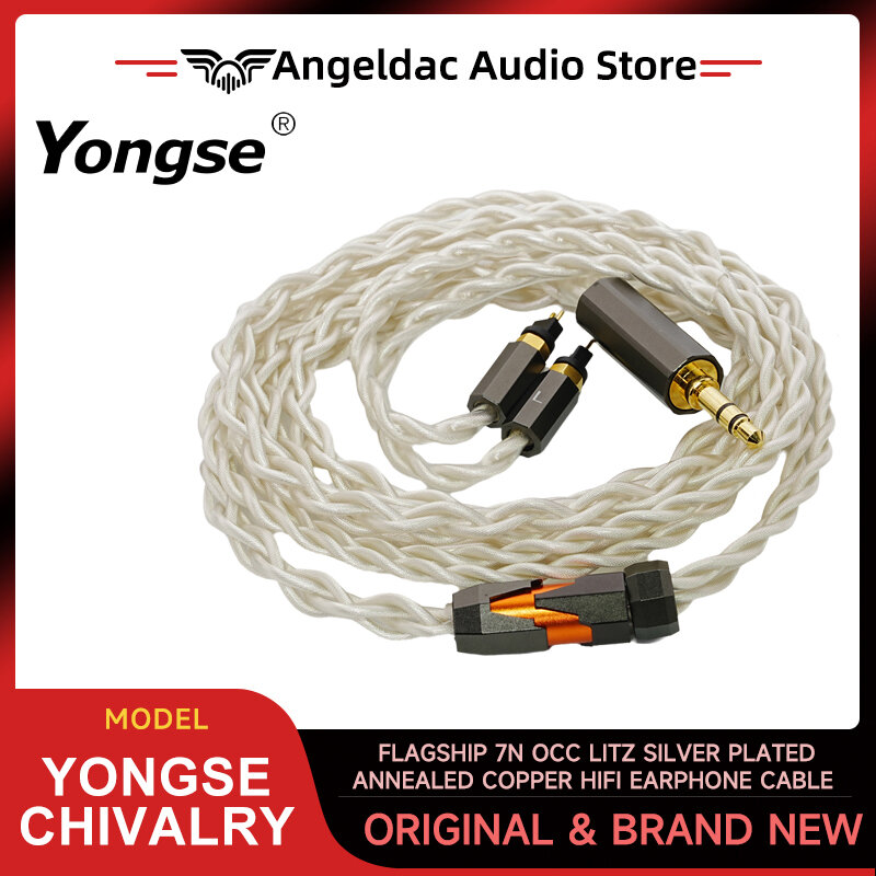 YONGSE-Cable HiFi 7N OCC para auriculares, accesorio Chapado en plata, cobre recocido, valor, NEKO KATO Flame Blessing3
