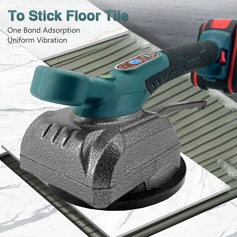12/21V Tile Tiling Machine Electric Wall Floor Tiles Laying Vibrating Tool Suction Cup Adjustable Automatic Floor Vibrator