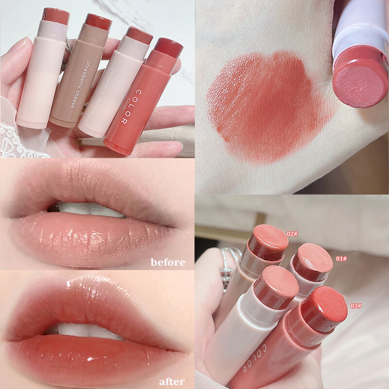 Jelly Farbigen Lip Balm Feuchtigkeitsspendende Klar Lip Primer Lippenstift Anti-trocknung Trink Zarte Lip Care Lip Gloss Tönung Kosmetik