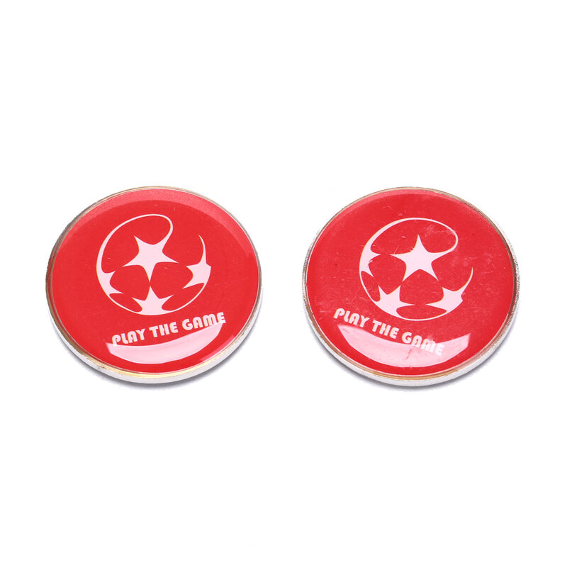 1 Stück für Tischtennis Fußballspiele Sport werfen Schiedsrichter Seiten münzen PVC Fußball Fußball Pick Edge Finder Münze