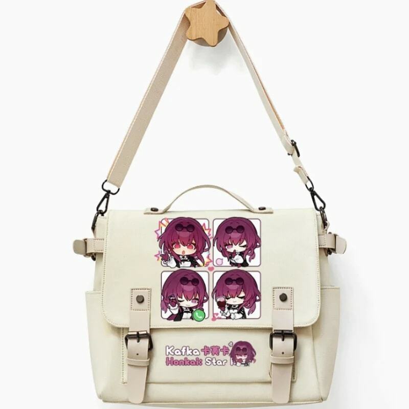 Anime Honkai: Star Rail Kafka Bag sabuk dekorasi tas sekolah mode santai remaja mahasiswa tas tangan
