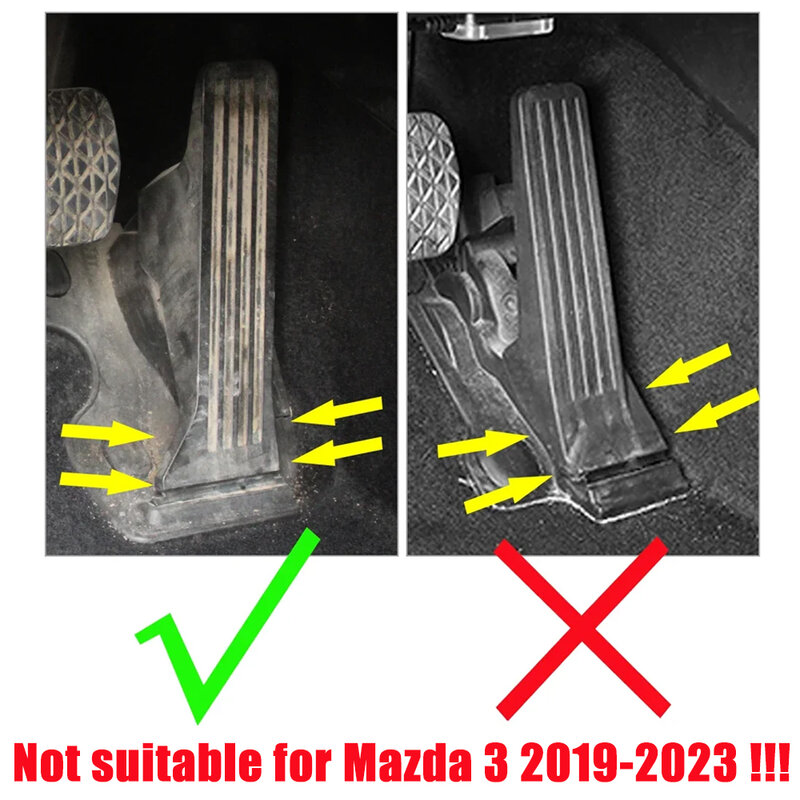 For Mazda 2 3 BM 6 GJ CX-5 CX5 CX 5 CX3 CX8 CX9 2012-2019 2020 2021 2022 2023 2024 Car Fuel Foot Pedal Brake Pedal Cover Pad