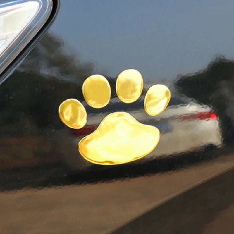 Auto Exterieur Sticker Ontwerp Poot 3d Dier Honden Katten Draagt Voetafdrukken Auto Accessoires Prachtige Sticker Mooi Duurzaam