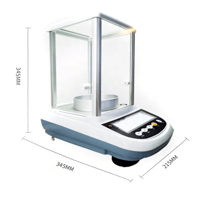 O laboratório analítico micro digital pesa o equilíbrio, calibração externo, 0.01mg, 202g, FA205SEM-ION