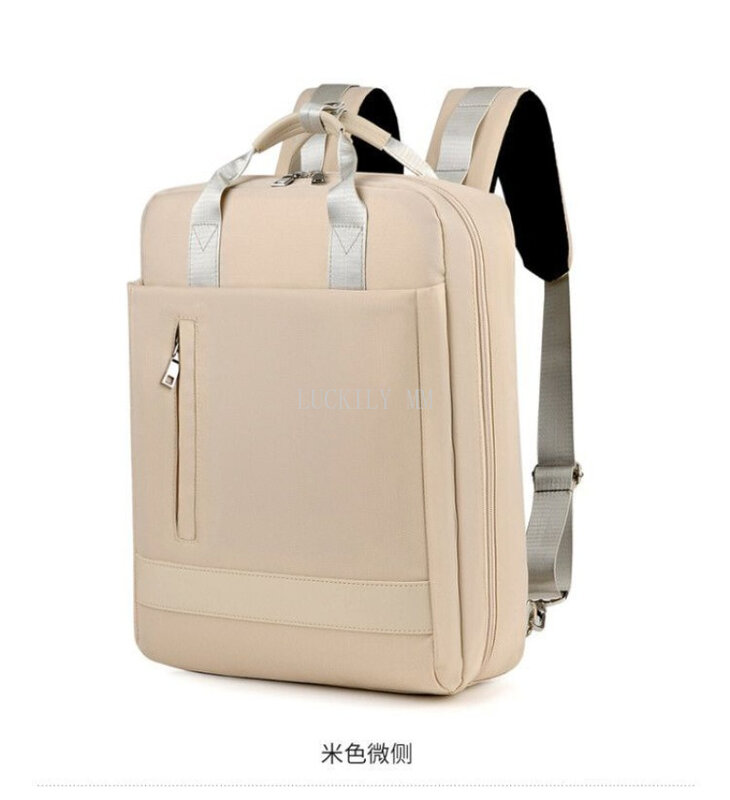 Tas punggung Pria Wanita multifungsi tas tahan air buku sekolah ransel Laptop pengisian USB anak perempuan Oxford nilon ransel perjalanan