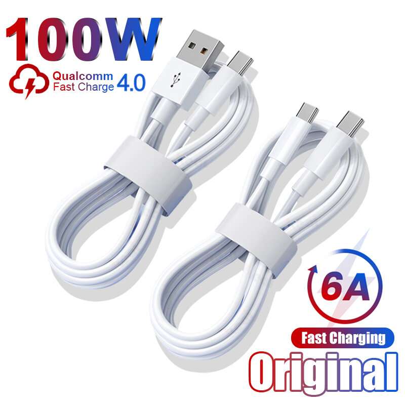 Câble USB de type C pour Samsung S23 S22 Ultra Huawei P30 Pro Xiaomi Redmi, charge rapide, accessoires d'origine, Snap100 W