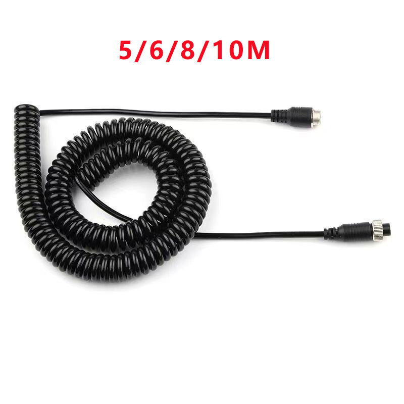 Соединительный кабель с пружинной линией, фотоэндоскоп для обследования канализационной трубы, автомобильный видеоприцеп, авиационный провод заднего вида