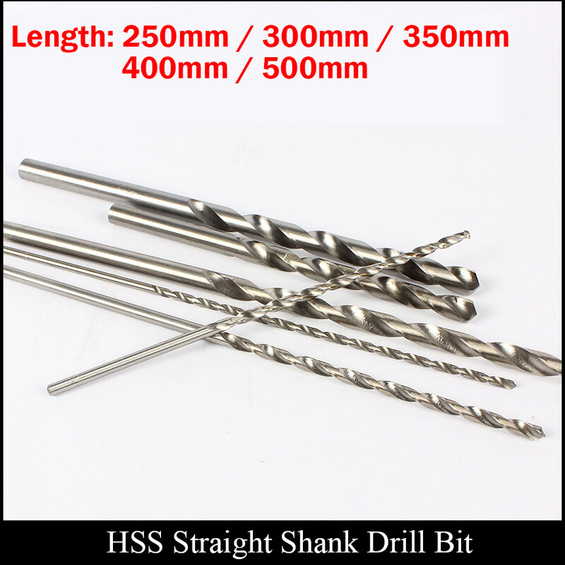 8.9mm 9mm 9.1mm 9.2mm 250mm 300mm 350mm 400mm 500mm Extra Long Metal Wood High Speed Steel HSS Straight Shank Twist Drill Bit