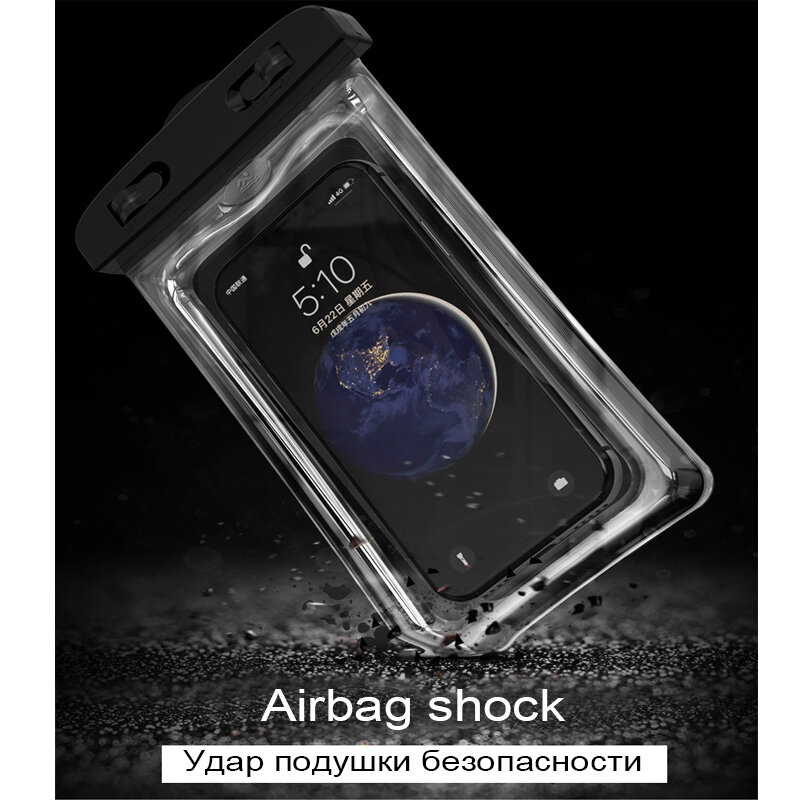 Bolsa de teléfono impermeable flotante Airbag, funda de teléfono para IPhone 14, 13, 12 Pro Max, Samsung S23, S22, Xiaomi 13, bolsa de natación impermeable