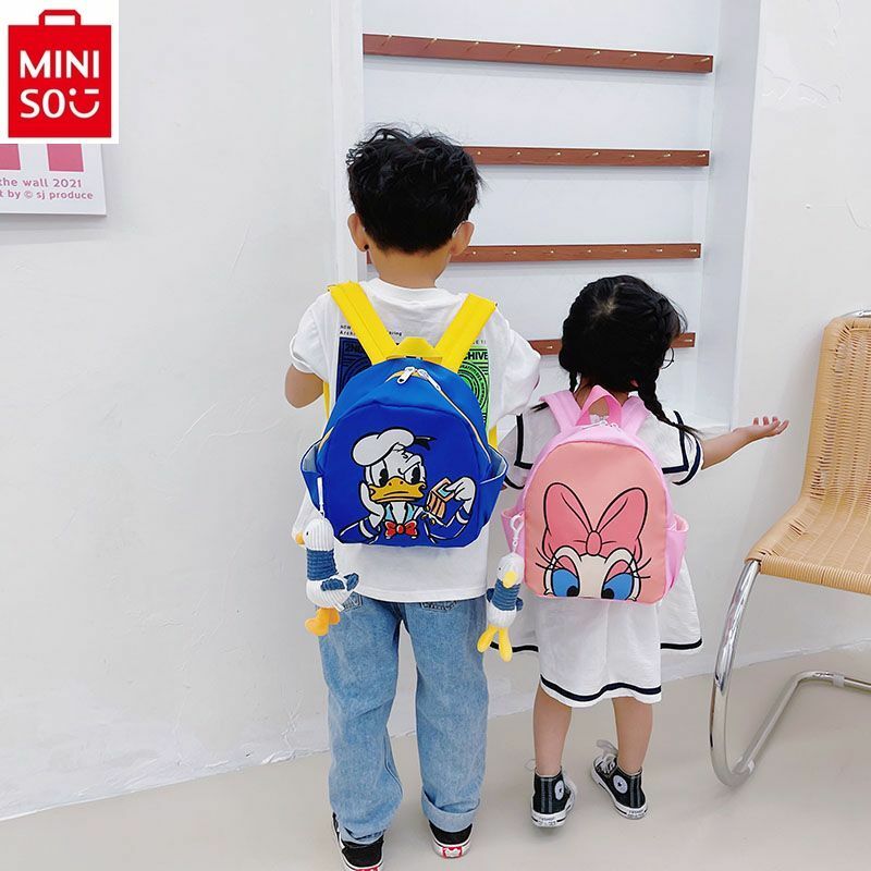 MINISO Disney Мультфильм Дональд Дак Даффи девочка мультфильм легкий ученик начальной школы путешествия Детский рюкзак