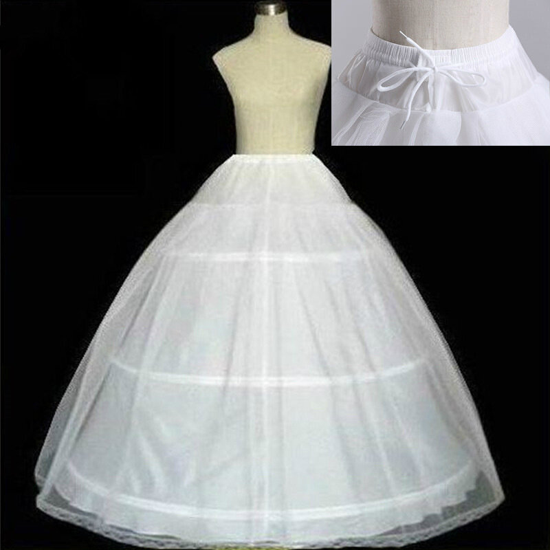 High Quality Puffy 6 Hoops Wedding Petticoat Crinoline Slip Bridal Underskirt In Stock