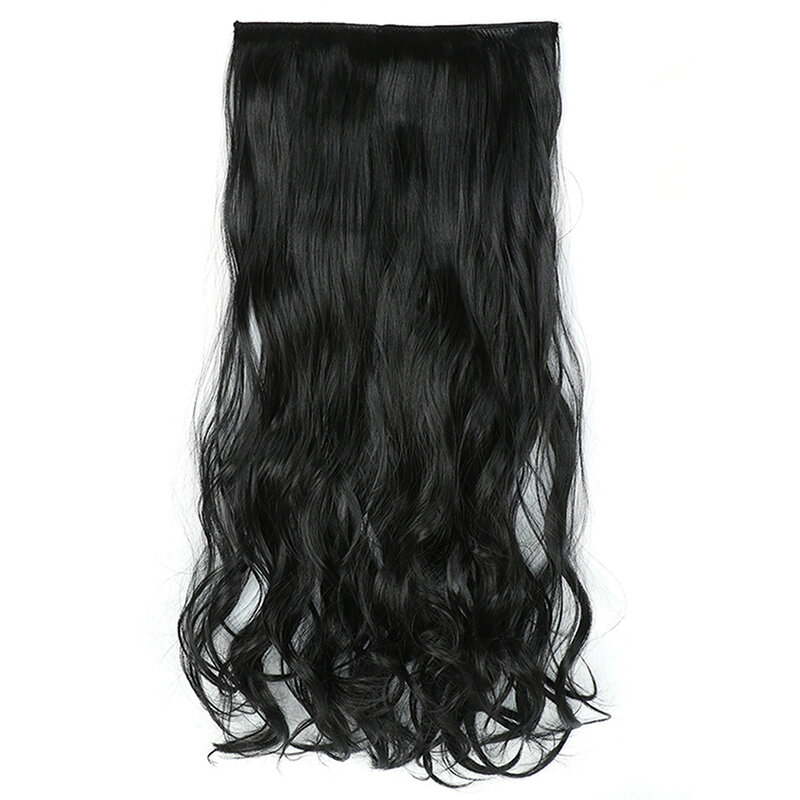 Стильные синтетические 20-дюймовые Удлиненные Прямые волосы на 5 клипсах для наращивания, натуральные черные и коричневые женские Искусственные волосы для ежедневного использования для девочек