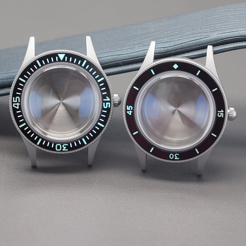 Etui na zegarki do nurkowania zmodyfikowane Retro pierwszy rok pięćdziesiąt Seek seria dla Seiko NH34/35 ruch szafirowe szkło pełny tekst C3 Luminous