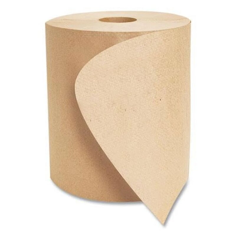 General purpose roll towel, 8 "x 800 feet, brown, 6 rolls/carton