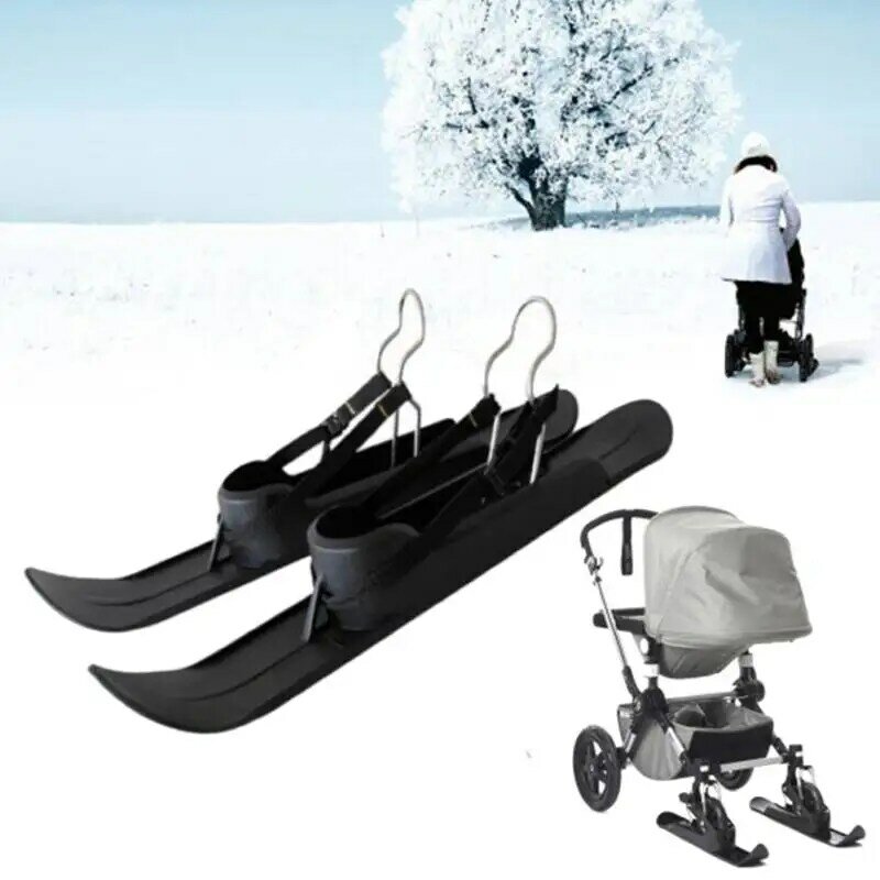 Planche de traîneau à neige universelle, plaque de ski, planche de ski, toboggan, planche à roulettes de plage pour poussette, vélos d'équilibre