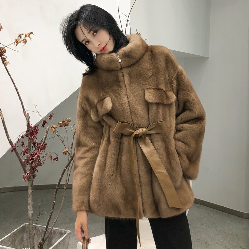 女性の本物の毛皮のコート,毛皮のコート,フード付きベルベットパーカー,本物の毛皮の韓国の冬のコート,yy2269,2023
