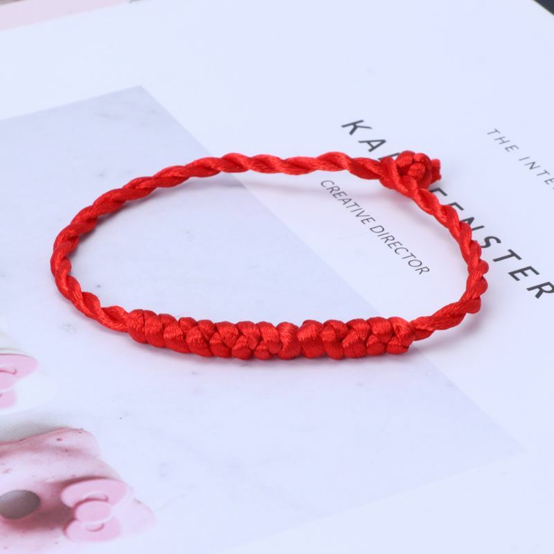 Привлекательный браслет Каббала, красные браслеты на веревке, сделай сам, украшения для глаз, подарок для пар, друзей