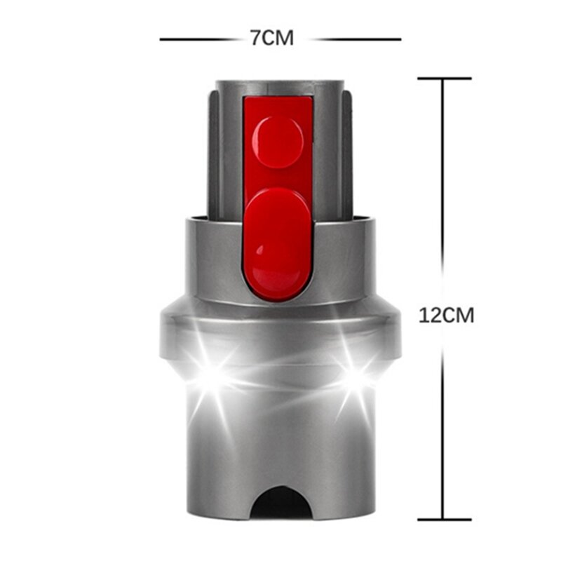 Convertidor de adaptador de iluminación LED para aspiradora inalámbrica Dyson V7, V8, V10, V11, V15, 2 piezas