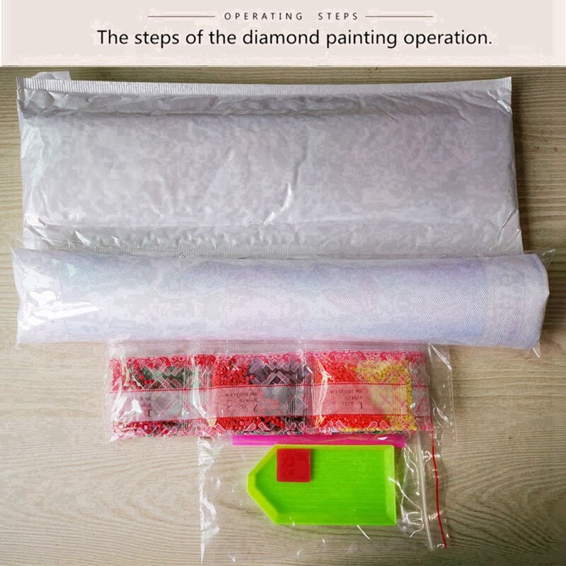 Rodada diamante bordado diamante pintura kit, diy torre paisagem