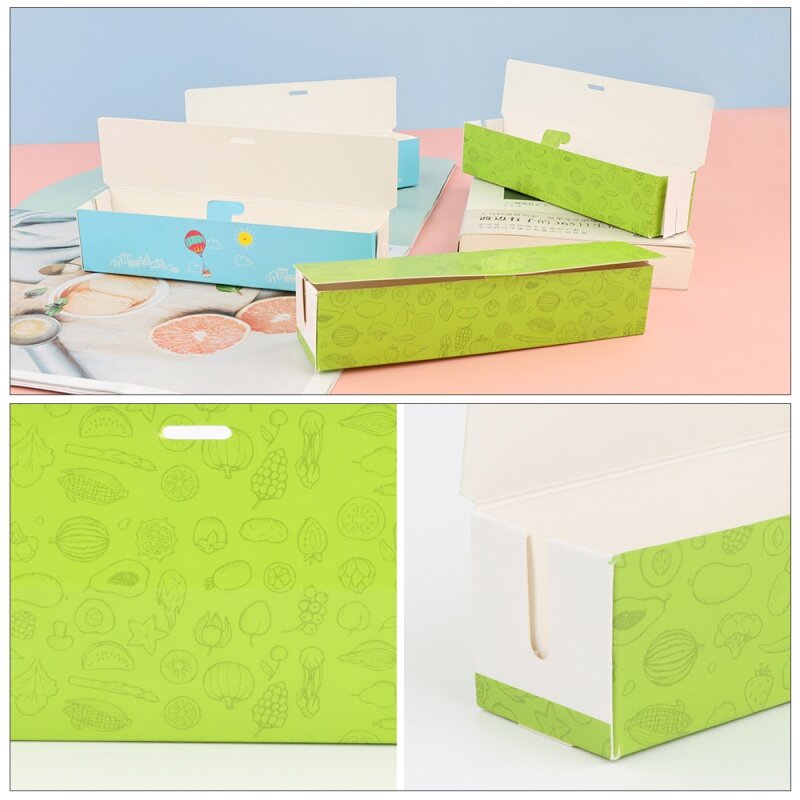 Prodotto personalizzato all'ingrosso logo personalizzato carta biodegradabile scatola di imballaggio da asporto scatola di hot dog coreana per bastone di cane di mais