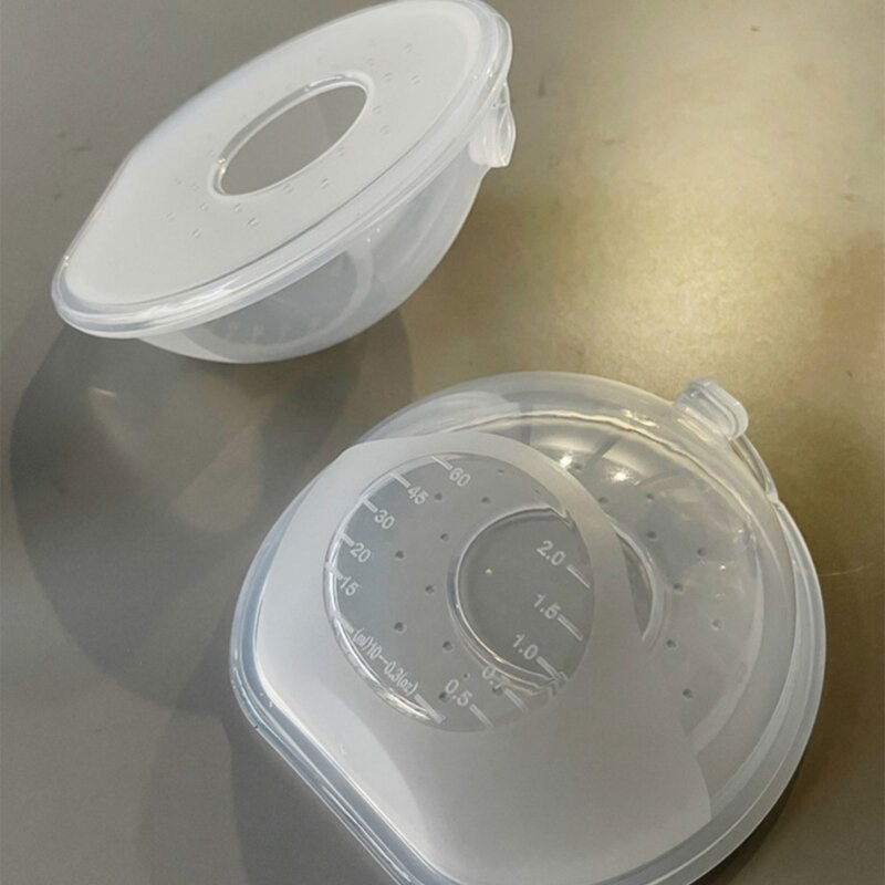 2 peças conchas de mama copos de enfermagem protetor de leite macio à prova de vazamento reutilizável flexível de silicone leite materno coletor de leite