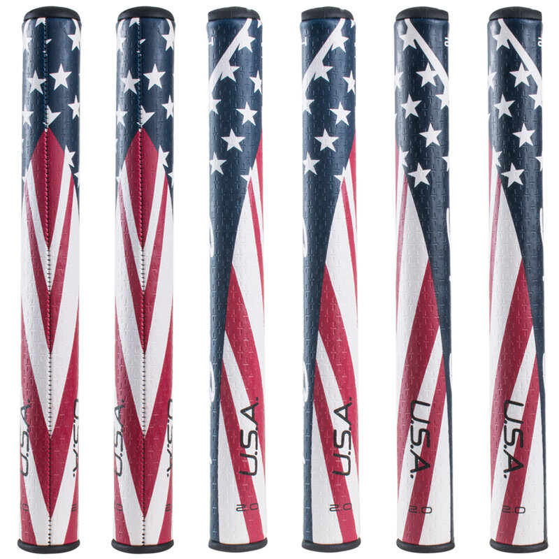Golf Putter Grip Lightweight and Comfortable Golf Grips, Eva Rubber and Improves Feedback and Tack (USA Flag Series)
