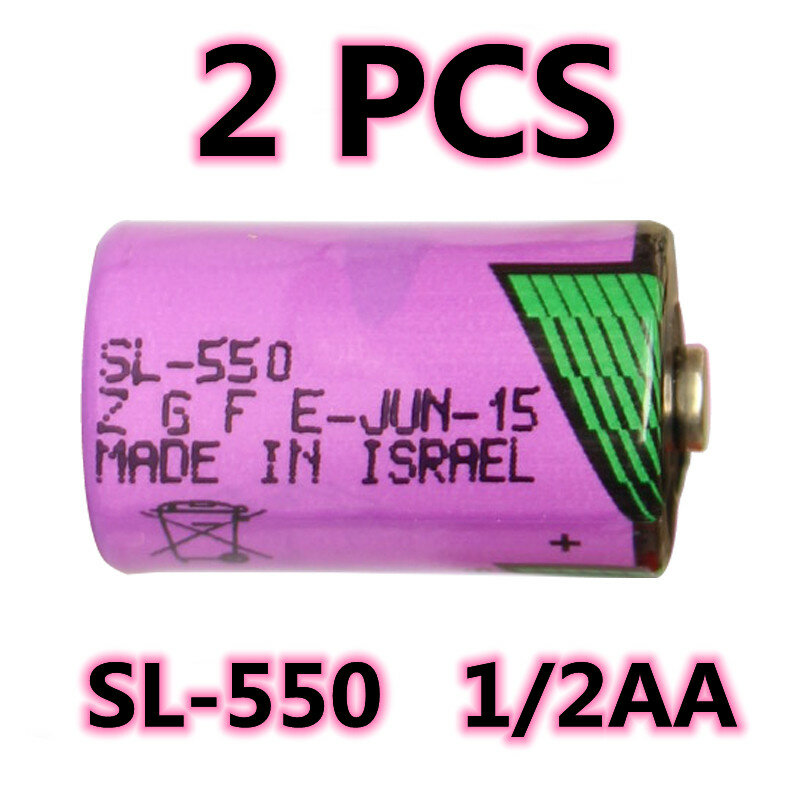 (NEW DATE) 2PCS Original NEW Battery For TADIRAN SL-550 1/2AA 3.6V PLC Batteries