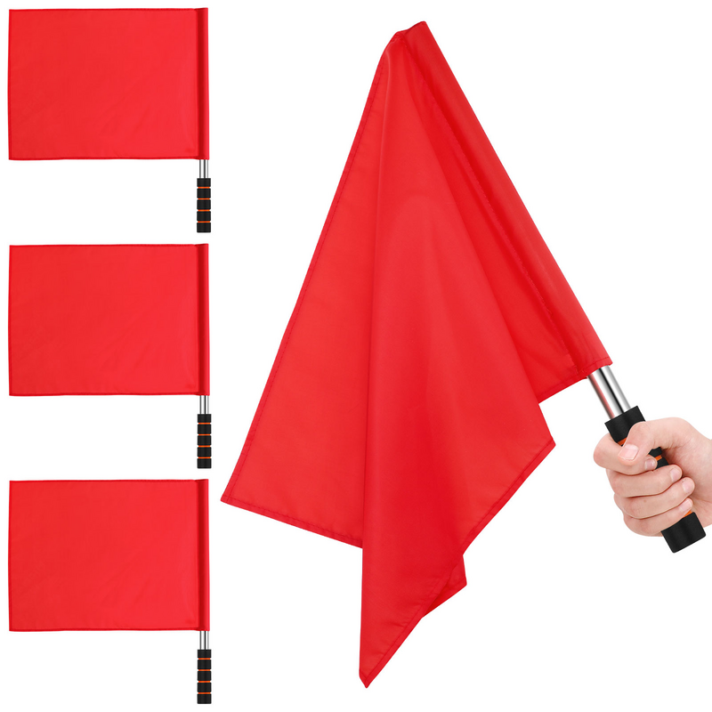 Hand Waving Referee Flags, Referee Signal Flag para o jogo, Esportes práticos, Match Competition, Equipamento de sobrevivência