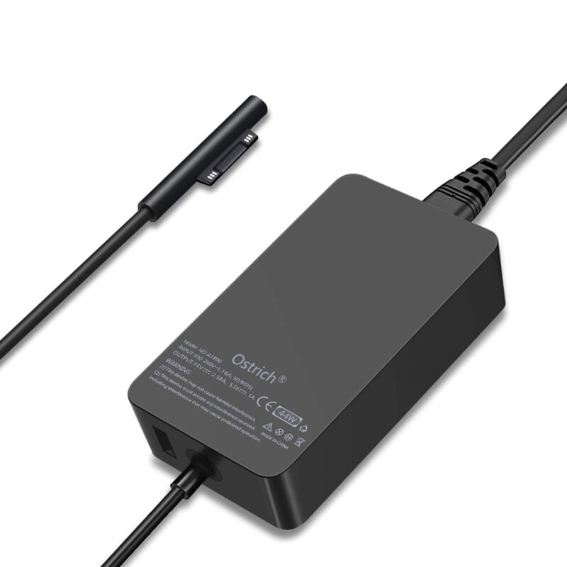 Chargeur 65 pour Surface Surface Go chargeur pour ordinateur portable adaptateur avec port USB