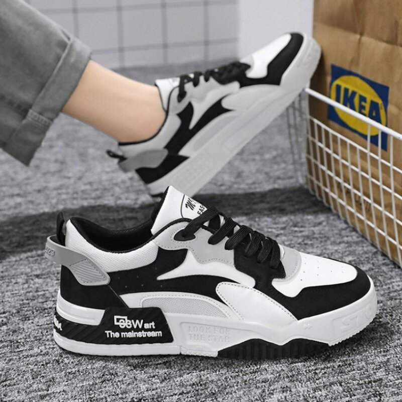 Men's Shoes Mixed Colors Vulcanized Shoes Summer Fashion Lace-up Platform Shoe 2024 Casual Sneakers for Men Zapatos Para Hombres