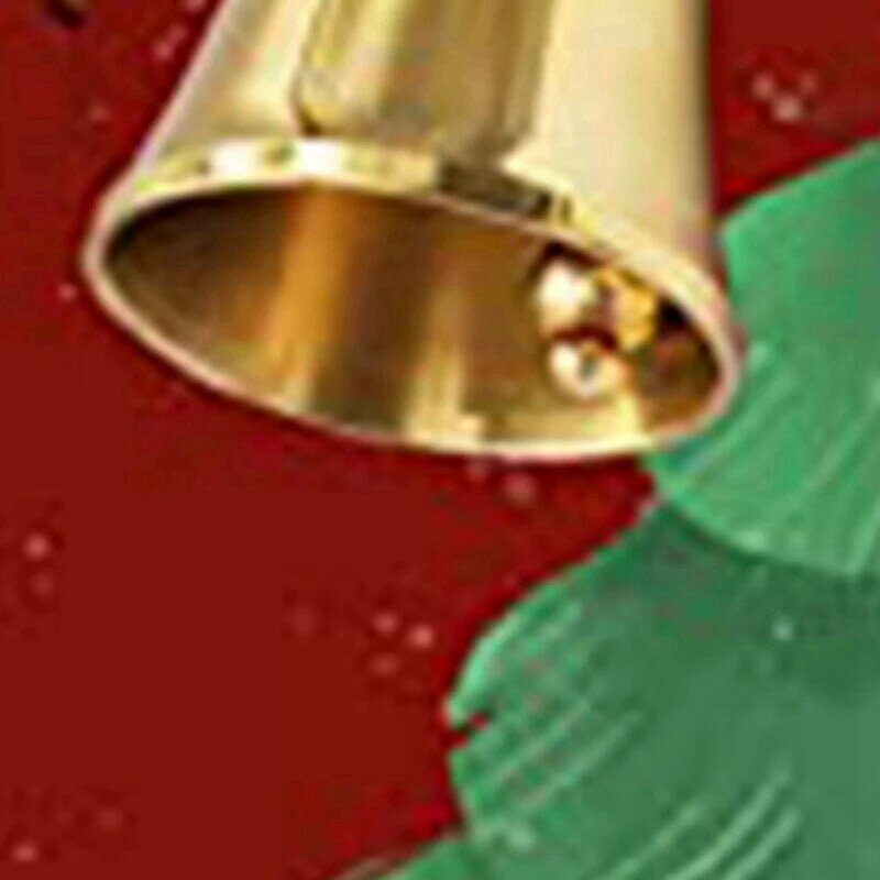 Super Loud Hand Barking Bell Solid Brass Dinner Bell Service Bell Pet Training Bell Jingle Bell, Gold