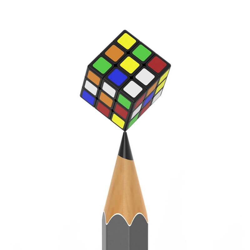 Cubelab 미니 매직 큐브, 초소형 3x3 전문 1 cm 스피드 큐브, 매직 큐브 퍼즐, 블루, 핑크, 블랙 장난감