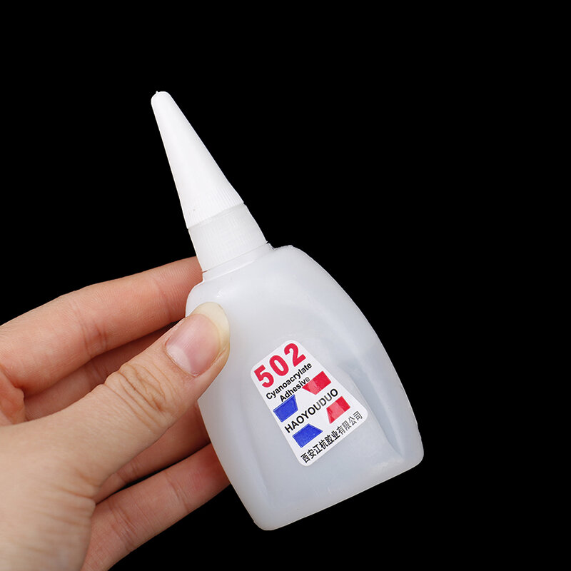 Pegamento superlíquido 502, adhesivo de cianoacrilato de secado rápido instantáneo, StrongGlue, 1 unidad