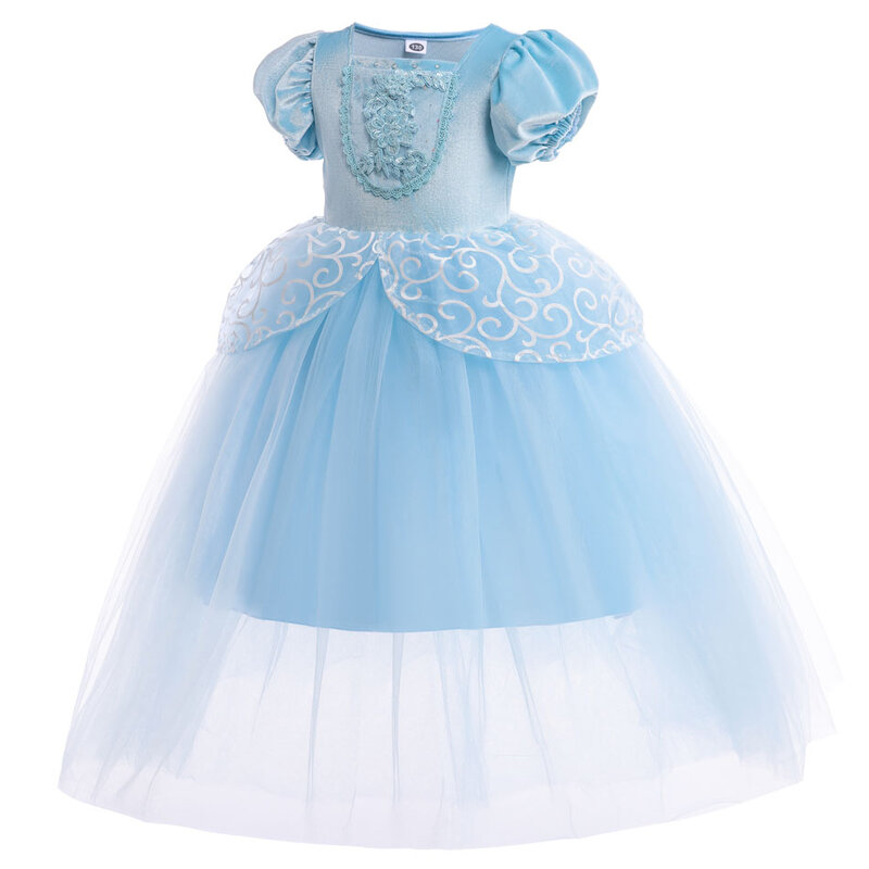 Женское платье Золушки для косплея, светодиодное платье, одежда для девочек на Рождество, Хэллоуин, искусственный костюм принцессы, детское свадебное платье на день рождения