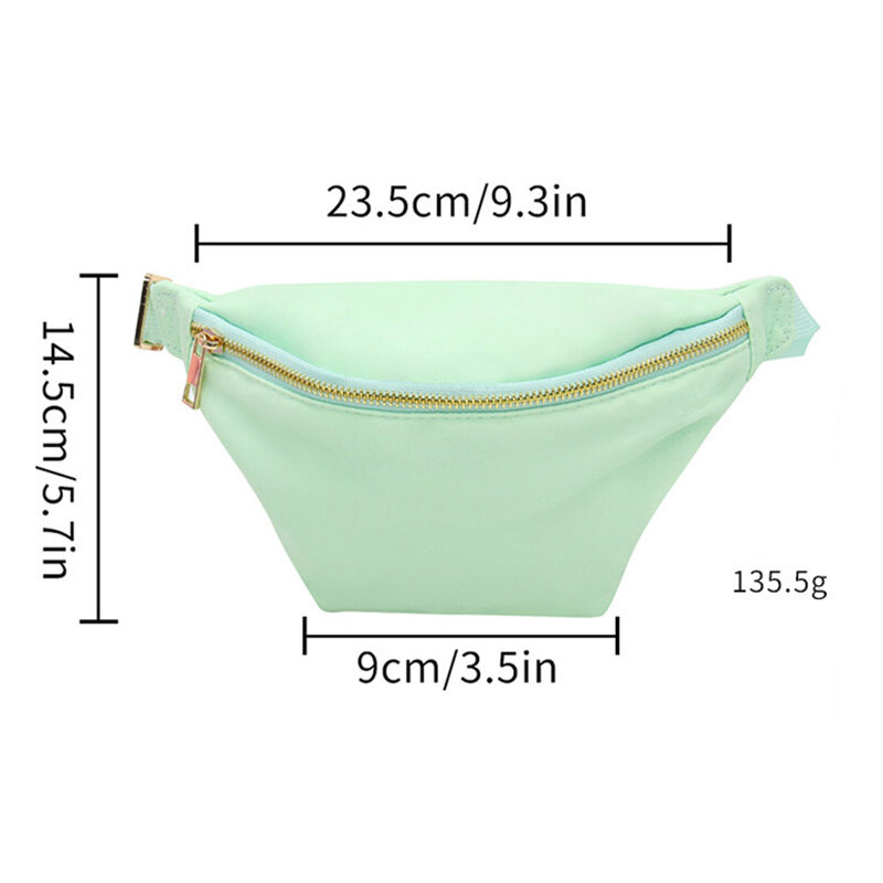 Outdoor Nylon Personalized Custom DIY Waist Bag Waterproof Sports Belt Fanny Pack For Running Marathon Walking Fitness Gym Bags