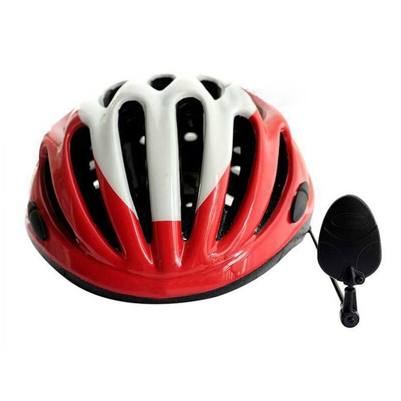 Kaca helm sepeda 360 derajat, kaca spion sepeda ringan dapat disesuaikan untuk bersepeda