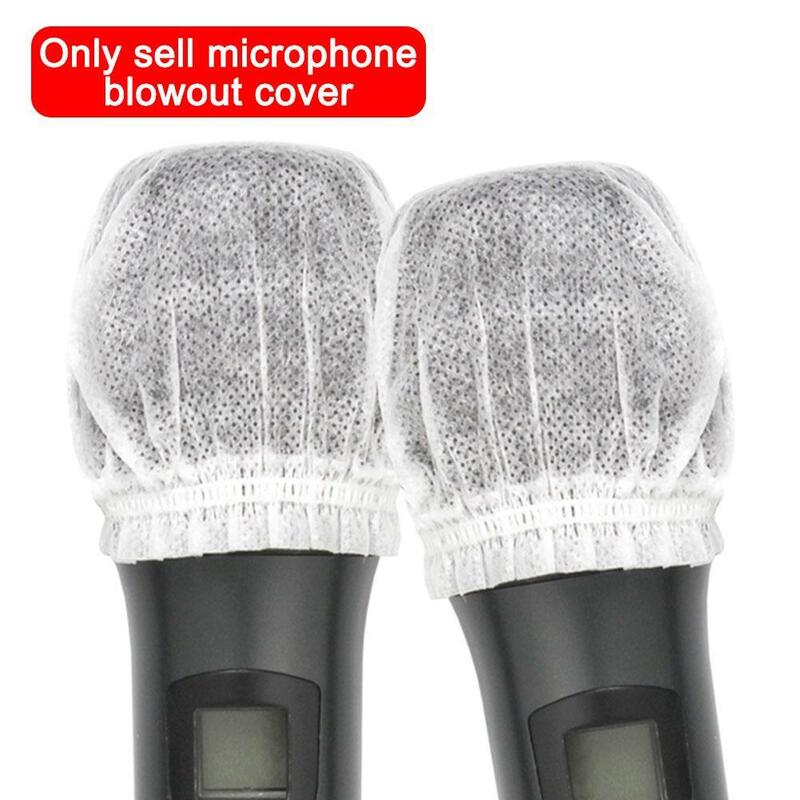Ultra Thin Microphone Sleeve Disposable Non-woven Fabric  U-shaped O-shaped Wheat Cover  KTV Microphone Sleeve Anti Spray