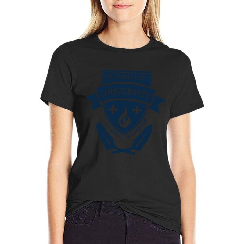 National City University T-Shirt Aesthetic clothing hippie clothes Short sleeve tee T-shirt Women