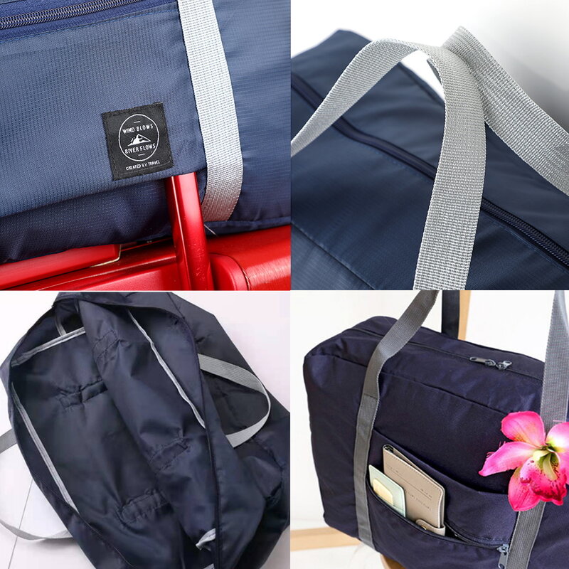 2022 novos sacos de viagem dobrável unissex roupas organizadores grande capacidade saco duffle mãe impresso bolsas femininas bolsa de viagem dos homens