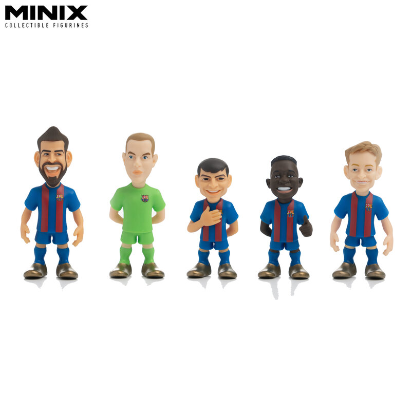 Коллекционная Фигурка MINIX FI AT Madr, мультяшный футбольный игрок, мяч, экшн-фигурка, крутая кукла, Спортивная модель, кукла, Футбольная звезда, и...