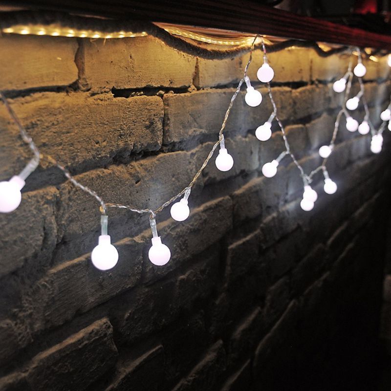 Lampu LED kuat baterai USB, lampu peri dekorasi pernikahan pesta Natal luar ruangan, lampu LED kekuatan baterai 3M 6M 10M