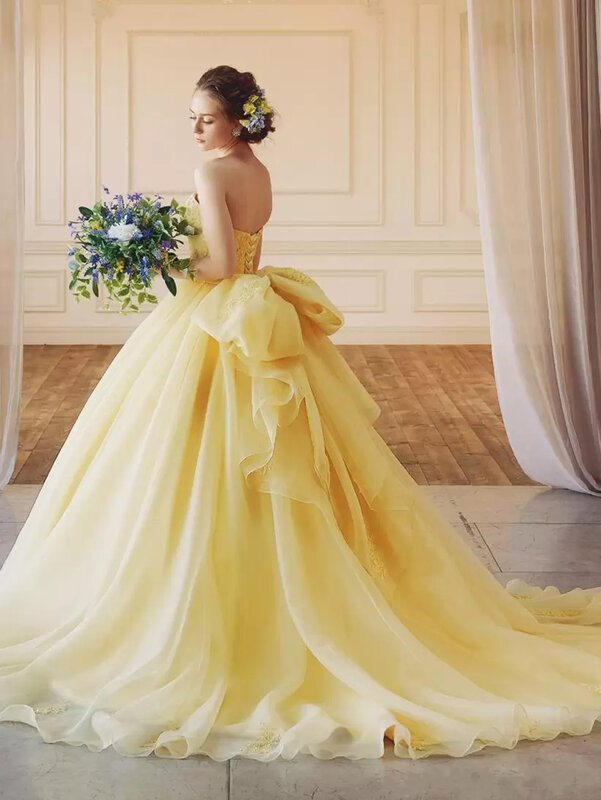 Роскошное золотистое кружевное платье для женщин 2022 пикантное винтажное платье принцессы без рукавов с аппликацией Элегантные Формальные Вечерние наряды
