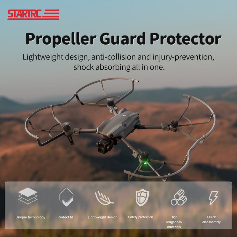 Propeller Guard para Dji Air 3 Drone, Protetor Blade Bumper, Prop Bumper, Acessório de reposição, Acessórios
