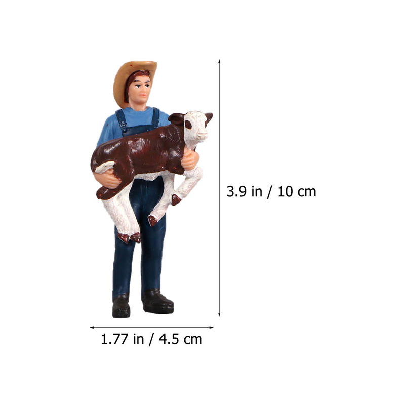 5 stücke Bauern menschen Figuren handgemalte Bauern modelle Modell Menschen Spielzeug Spielset für Kinder Toldder Kinder