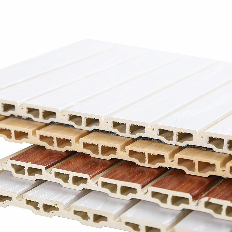 Panel de pared WPC para techo, panel de PVC, hojas de plástico, casas prefabricadas, tablero de pared integrado WPC