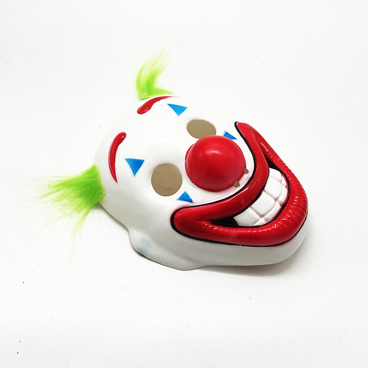 Masque de Clown avec Perruque d'Halloween, Accessoire de Cosplay pour ixde Carnaval, Sauna, Horreur de Pâques, pour Adulte et Enfant