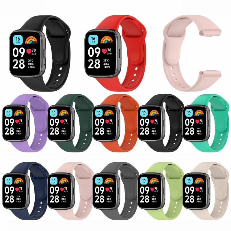 Smart Silicone Strap New Watch Replacement Wristband Watchband Accessories Bracelet Redmi Watch 3 Active